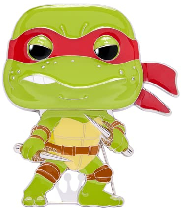 Loungefly POP! Large Enamel Pin Teenage Mutant Ninja Turtles (TMNT) : Raphael Emaille-Nadeln - Niedliche Brosche Zum Sammeln - Für Rucksäcke & Taschen - Geschenkidee - Offizielle Handelswaren