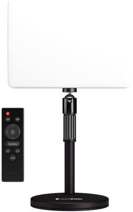 Oversteel - Chromius Lámpara Led Para Streaming con Soporte, Temperatura Color Ajustable 3000-6500K, Mando a Distancia