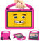 Mansiruyi Lightweight Shockproof Case with Handle Stand for Fire HD 8 Kids Tablet - Pink