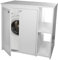 Negrari AM5012PRO Meuble pour Machine à Laver en résine pour extérieur, ABS, Blanc, Moyen, PVC
