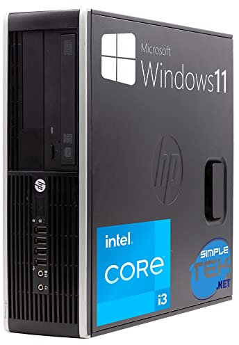 HP Ordenador de sobremesa Compaq 8300 SFF Core i3 3 30GHz Windows 11 Pro 8GB SSD 240GB | DisplayPort VGA Serie RS232 Ordenador Fijo casa Oficina reacondicionado