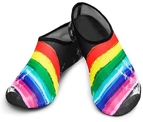 NIBESSER Unisex Badeschuhe Wasserschuhe Schnelltrocknend Aquaschuhe Barfuß Schuhe für Damen Herren Kinder Schwimmschuhe Super Leicht Surfschuhe Strandschuhe Outdoor Aqua Schuhe