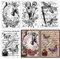 craspire Palette Schmetterling Libelle Klare Gummistempel Wiederverwendbare Vintage Silikon Transparente Siegel Stempel Für Journaling Kartenherstellung Freunde DIY Scrapbooking Fotorahmen
