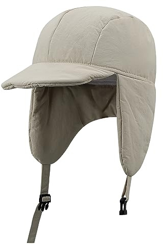 Clakllie Russen Mütze Herren Winter Bomber Hüte Fliegermütze Trappermütze Winddicht Wintermütze mit Ohrenklappen Schirmmütze Warme Jagdmütze für Skifahren,Schlittsch und andere Outdoor-Aktivitäten