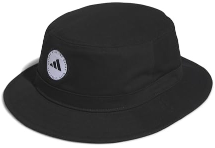 adidas Men's Cotton Bucket HAT, Black, M-L
