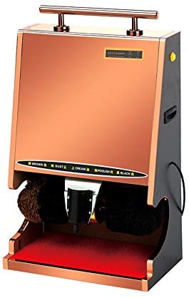 KJHYYPP Machine à cirer Les Chaussures, Machine à cirer Les Chaussures Automatique, Machine à cirer Les Chaussures à Induction dans Le Hall, utilisée pour Nettoyer Les Semelles de Chaussures (C)