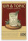 MLabyrinth Vintage Gin and Tonic Poster, Cocktail-Getränke, Wandkunst, Leinwand-Dekor, Druck, Bar, Wagen, Küche, Zuhause, Bar, Wagen, Club, Wohnheim, ästhetisch, 50,8 x 76,2 cm, ungerahmt