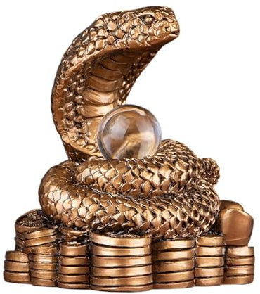 Schlangenfigur Neujahr, Schlange Feng Shui Deko, Chinesische Feng Shui-Figuren, Jahr der Schlange 2025 deko, Chinesische Deko, Ornament, Zieht Reichtum Und Glück An