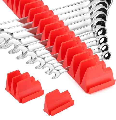 Schraubenschlüssel Organizer, Flexibles Magnetischer Schraubenschlüsselhalter, hält 40 Schraubenschlüssel, Verbesserung der Effizienz Magnet-Schlüsselhalter, Wandzangen-Halter für Werkzeugkasten