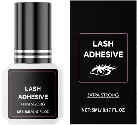 Colle à cils - Colle pour extensions de cils - Colle forte pour les yeux - 5 ml - Outils de maquillage pour femmes - Faux cils - Accessoire de quotidien
