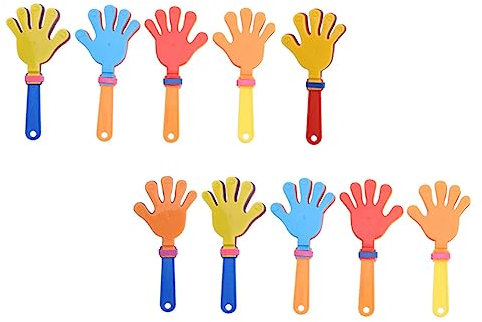MUELODSIC Klatschspielzeug Handklatschen Kunststoff Party Spielzeug 28cm 10 Stück Kinder Spielzeug Feier Unterhaltung
