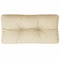 vidaXL Coussin de Palette Beige 70x40x12 cm Tissu