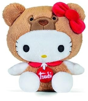Trudi Hello Kitty gekleidet Hector Bär | Plüsch, Geschenkidee | 15x14,5x10 cm Grosse XS | Hello Kitty and Friends | Modell 25043