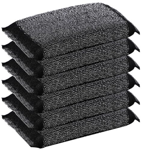 Stainless Steel Sponge, Metal Scrubber, 6Pcs Non Scratch Absorbent Foaming Multi Use Dish Sponge for Pot Dish Washing Hard Surface.