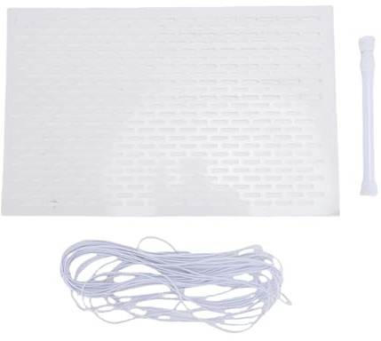 Buachois Skimmer Guard Kit, Pool Skimmer Guard Net mit Teleskopstange und Seil, 39 x 25 cm, PP Material, Leaf Skimmer Catcher für Swimmingpool Innen und Außenbereich