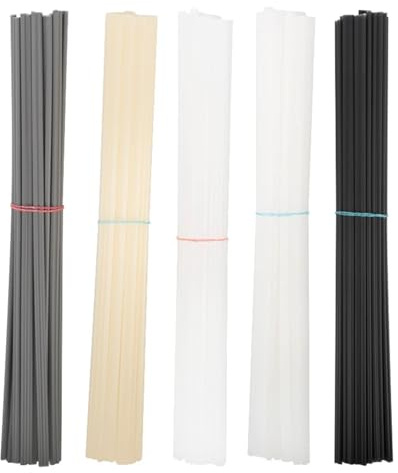 Jeu de baguettes soudage en plastique ABS/PP/PVC/PE, 20cm, bâtons soudure pour réparation pare-chocs voiture 5x2mm, accessoires(Mixed pack,10pcs)
