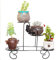 PIAOLING Jardinière multifonctionnelle Meuble TV européen en Fer forgé Meuble à Fleurs Pratique