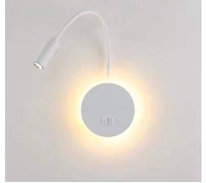 Budbuddy 3W+8W LED leselampe wandlampe mit schalter Modern wandleselampe Bettlampe Wandleuchte innen Leselicht Schwenkbar Wandbeleuchtung Flur Schlafzimmer Hotels Nachttischlampe 3000K
