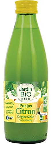 JARDIN BIO - Pur Jus De Citron Bio En Verre 25Cl - Lot De 4