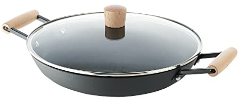 Rohe Germany Servierpfanne John mit Deckel, 30 cm, Induktion, 218283-30