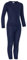 icefeld® - atmungsaktives Thermo-Unterwäsche Set für Kinder - warme Wäsche aus langärmligem Oberteil + Langer Unterhose Marineblau 146/152