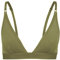Yenita Bambus Damen Unterwäsche, Triangel BH, String Tanga aus Nachhaltiger Bambusfaser (M, BH - Olive)