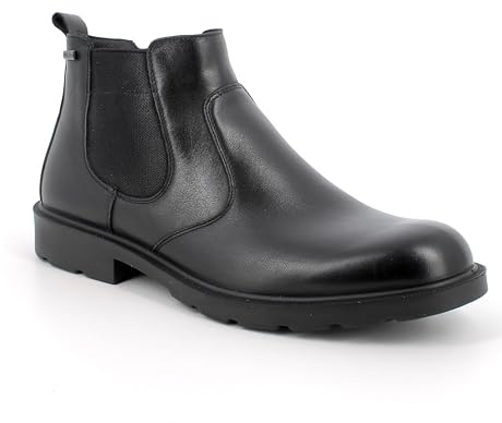 ENVAL SOFT Stivaletti in Pelle da Uomo Nero