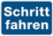 Aufkleber Grundstück „Parken“ Hinweis Schild Folie selbstklebend | Variante wählbar 20x30cm Made in Germany, Größe: Schritt fahren