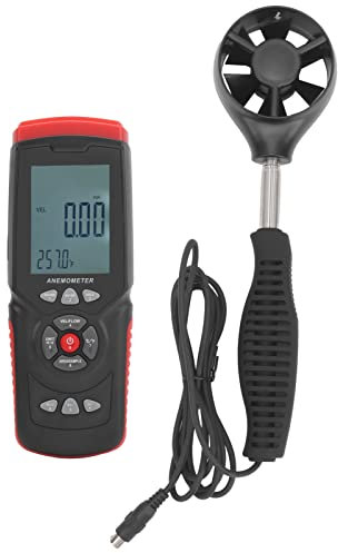 GT8913 Anémomètre de type divisé 0,0-45,0 m/s Compteur de mesure du volume d'air portable Compteur de vitesse du vent numérique Testeurs de débit d'air portables pour la météorologie, la pêche, le sur
