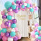 Geburtstagdeko Mädchen Geburtstag Deko - Regenbogen Deko Kindergeburtstag Deko Geburtstag Mädchen Birthday Decorations - Luftballons Bunt Lila Rosa Einhorn