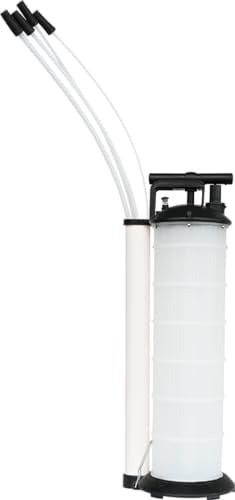 KUNZER 7VP04.1 Vakuumpumpe, 6,5 L Kapazität, Absaugen von Kfz-Motor-Öl | 4 Sonden, 65 cm Höhe, Bremsflüssigkeit, Motoröl, Getriebeöl, Kraftstoffe, Sondenlänge, Durchmessern, Behälterhöhe