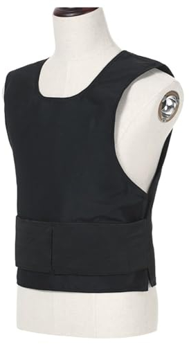 Cut-Proof And Stab-Proof Vest, Front And Rear Armored Vests Adjustable Waist Covert Adjustable Protective Equipment Suitable For Outdoor Field Martial Arts Training Protection