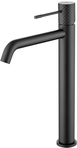 IMEX BDG053-3NG GÉNOVA Monomando Lavabo Alto Negro Mate