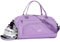 FIORETTO 30L Klein Sporttasche & Reisetasche für Damen und Herren mit Schuhfach & Nassfach Tasche für Sport Fitness & Reisen Trainingstasche, Weekender Gym Bag Lila