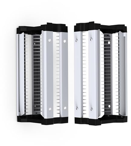SunshineFace Game Storage Tower Video Game Storage Tower for PS5/PS4/PS3/Xbox Games with 2 Hooks for Headphone Gamepad, Store Up to 23 Game Disc Cases