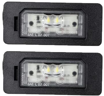 63267193293 For BMW 1er 3er Fehlerfrei Weiß OEM 63267165646 E82 E88 E60 E90 E91 E92 Kennzeichenbeleuchtung (Color : 2PCS)