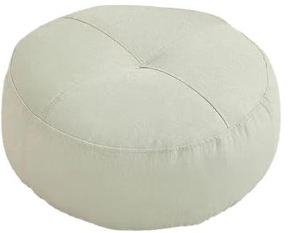 Baoblaze Rundes Bodenkissen, Sitzkissen, klein, Premium-Meditationskissen, Meditations-Bodenkissen für Yoga, Sofa, Bett, Schlafzimmer, Büro, Weiß