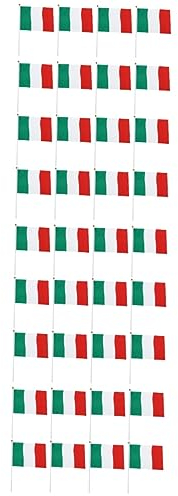 Sosoport 150 Pz attaccare le bandiere del paese bandiera italia miniatura gadget party bandiere tenute in mano bandiera del italia cibo il segno tenuto in mano ufficio