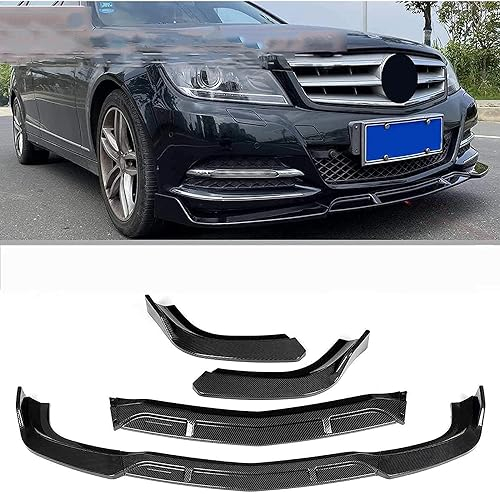 PARIE Auto Frontspoiler für Mercedes Benz W204 2008 2009 2010 2011 2012 2013 2014, Frontstoßstange Lippe Spoiler Splitter Diffusor Car Body Tuning Zubehör
