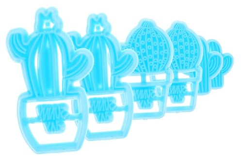 TOPBATHY 6St Kaktus Schimmel Metall Werkzeuge zur Herstellung von Süßigkeiten keksstempel plätzchen Stempel Kekse Ohrringe keksausstecher selber Machen Fondantformen Fudge Ton Gebäck Suite