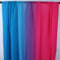 Ombre Stoff 2-Ton-Farbverlauf 100D Chiffonstoff, zur Herstellung von Tanzbekleidung, Kostümen, 150 cm breit, Meterware (Blau Fuchsia)