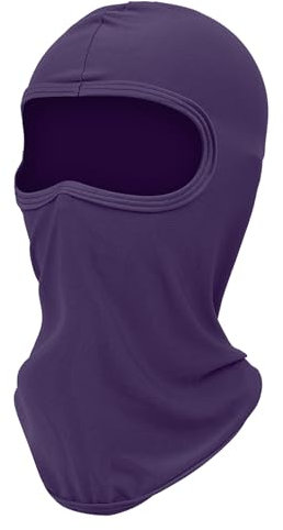 Sturmhaube,Sturmhaube Motorrad,Sturmmaske,Balaclava,Motorrad Zubehör,Motorrad Zubehör,Gesichtsschutz,Ski Mask,Motorradhelm Überzug,Fahrradmütze,Winddichte Skimaske,Balaclava Sturmmaske,Lila (1 Stk)