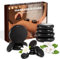14Pcs Hot Stones Massage Kit, Hot Rocks Basalt Massage Stones for Home Spa Warming Therapy Relaxing