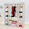 TactFire Kleiderschrank, Stoffschrank, Faltschrank mit Kleiderstange und Ablagen, Offener Faltbarer Kleider Schrank, für Schlafzimmer, Ankleidezimmer, 150 x 45 x 175 cm, Beige