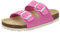 AFS-Schuhe 1100, Pantofole per bambini in pelle, pantofole per asilo e scuola elementare, Nubuck fucsia, 35 EU