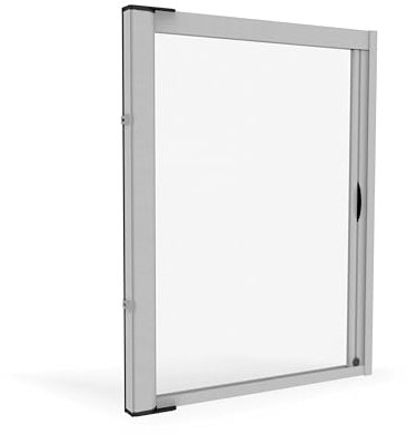 DOMO WEB SHOP - Zanzariera Laterale per Porta Finestra | Facile Installazione | Protezione Efficace | Roll Side 42 + Frizione Slow, Rullo 4.2, Bianco Ral 9010, L178 x H250 cm