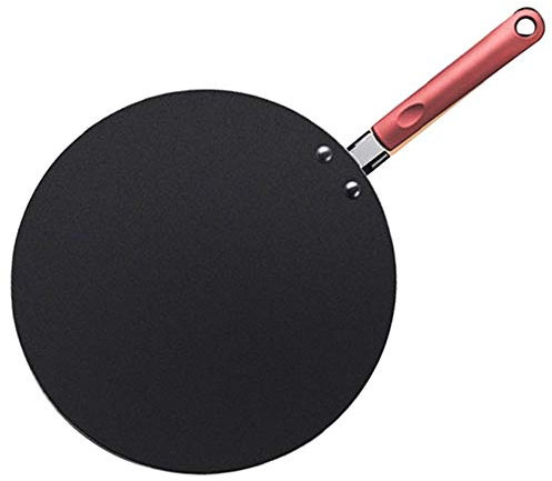 TJHRJTY Sartén Aleación de Aluminio Pancake Pan Crepe Plana Cacerola de la Plancha Pan Crepe Espátula Plancha