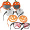 dressforfun® 4er Set Sonnenbrille Kostüm oder Fotobox Accessoires für Halloween, Fasching, Karneval, lustige fake Brille, Sunglasses, Party Outfit Damen, Herren, Scherzartikel, Dracula, Hexe, Zombie