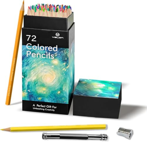 YSLON 72-Color Colouring Pencils Professional Coloured Pencils Colored Drawing Pencil Colour Pencil for Adults and Artists