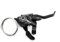 Generisch Fahrrad Schalt Bremshebel Shifter rechts 9-fach ST-EF51-9R | 2 Finger Schwarz Inkl. Schaltzug 2000mm